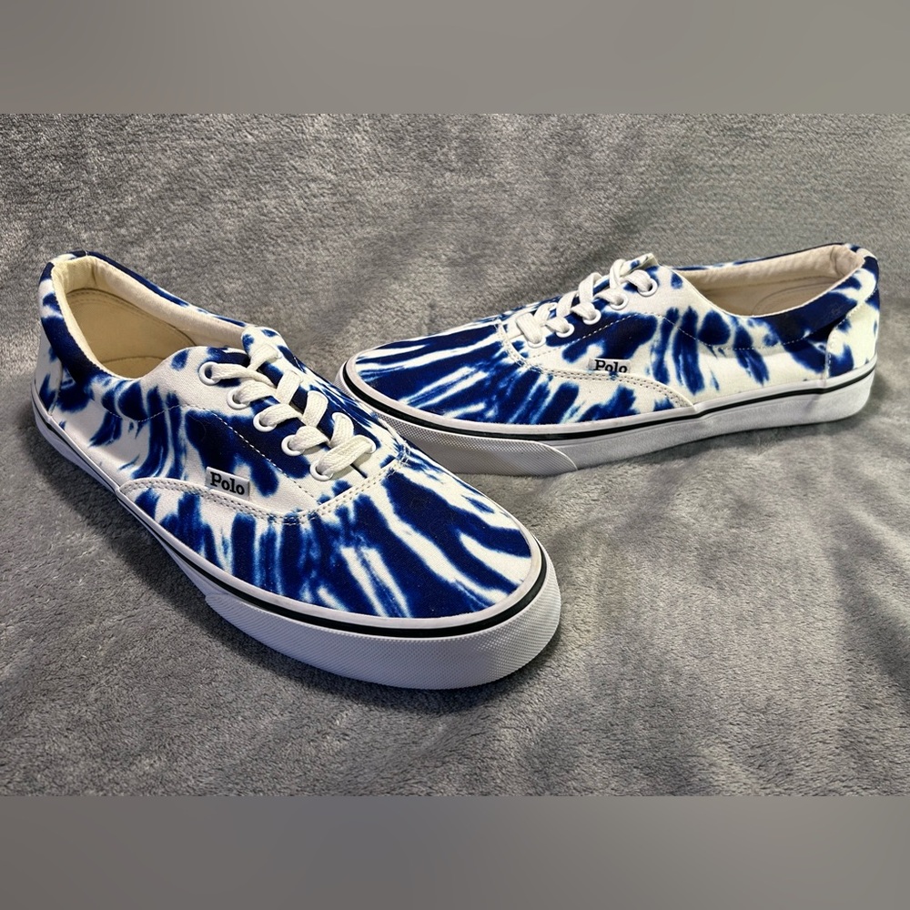 Polo Ralph Lauren Thorton Blue Tie Dye Sneaker - Picture 2 of 8